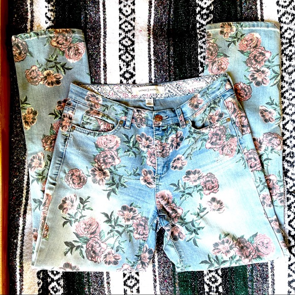 VINTAGE AMERICA ROSE PANTS SZ 4/27 - Picture 3 of 4